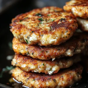 Cheesy Chicken Fritters