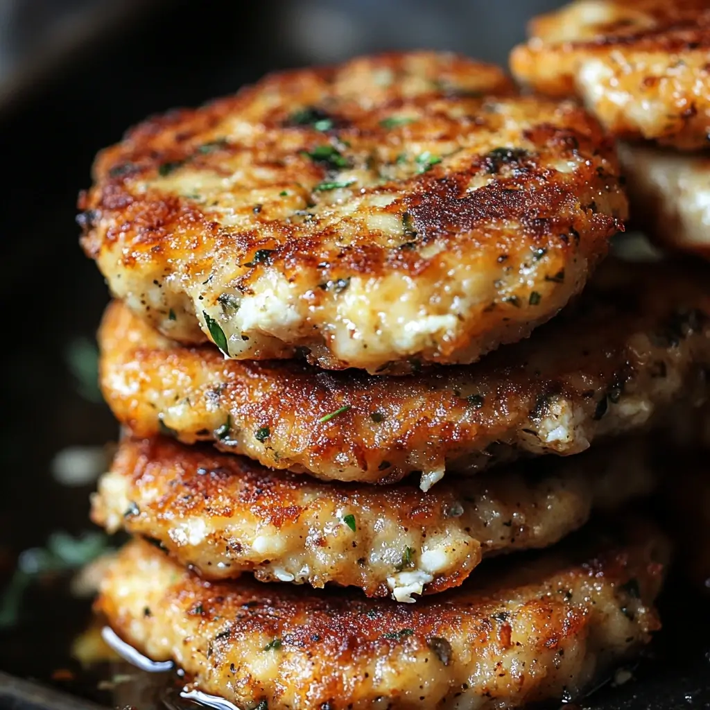 Cheesy Chicken Fritters