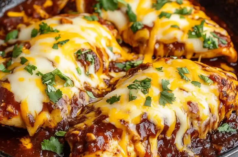 Cheesy Salsa Chicken (Easy Taco Chicken Skillet)