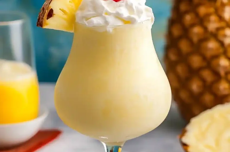 Frozen Malibu Piña Colada Recipe (Creamy Tropical Rum Drink!)