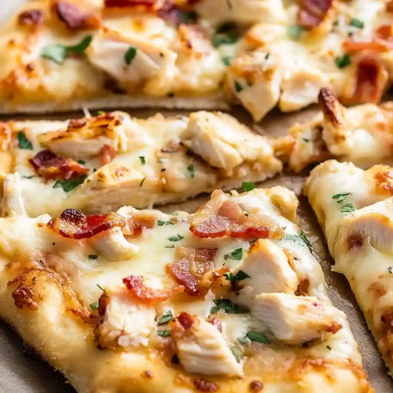 Garlic Parmesan Chicken Pizza