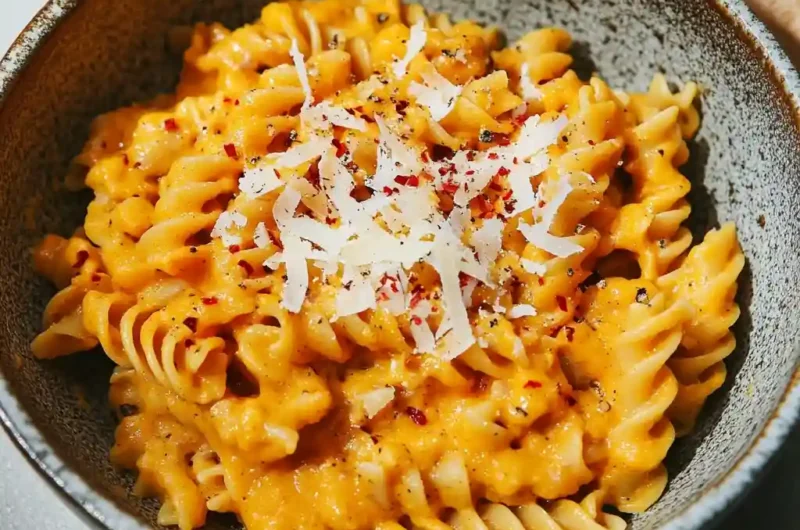 Healthy Pumpkin Pasta (Low Carb, High Protein)