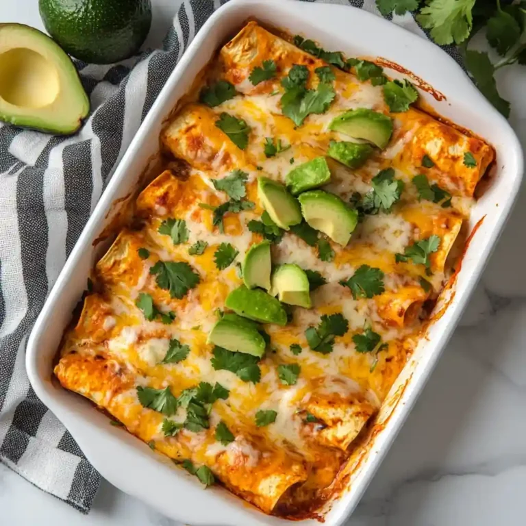 High Protein Chicken Enchiladas