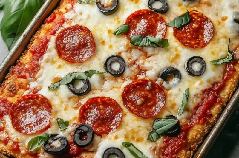 High Protein Pizza with Chicken Crust