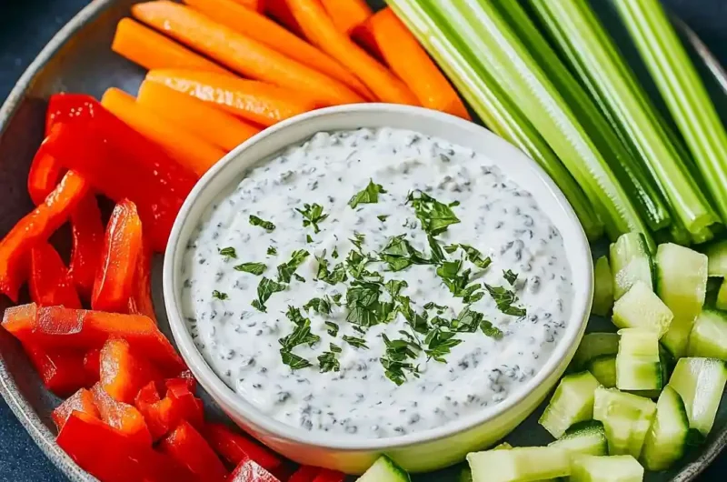 High Protein Ranch Dip with Cottage Cheese