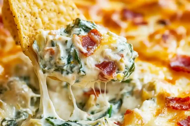 Spinach Artichoke Dip (with Bacon)