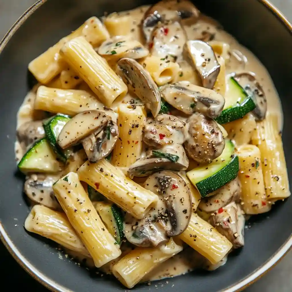 Zucchini Mushroom Pasta