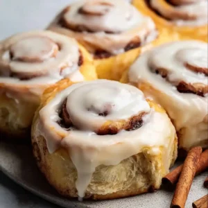 Apple Cinnamon Rolls with Brown Butter Maple Icing