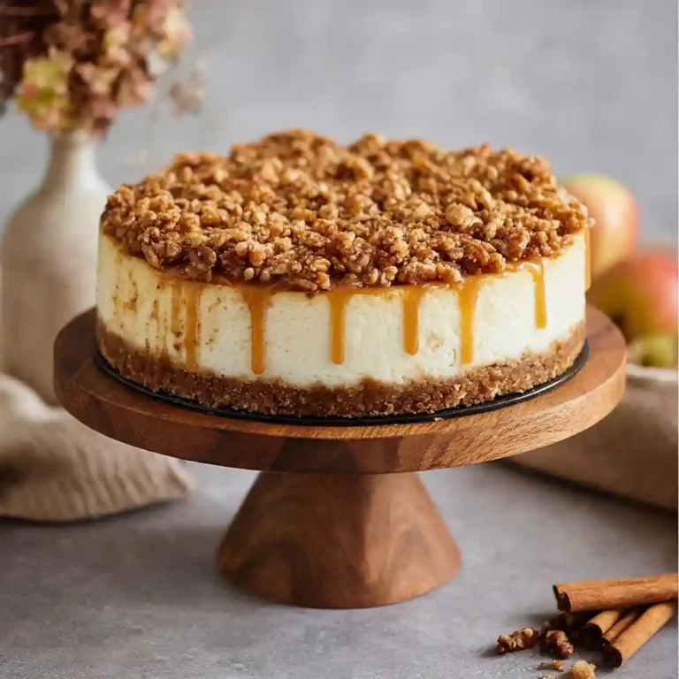 Apple Crisp Cheesecake