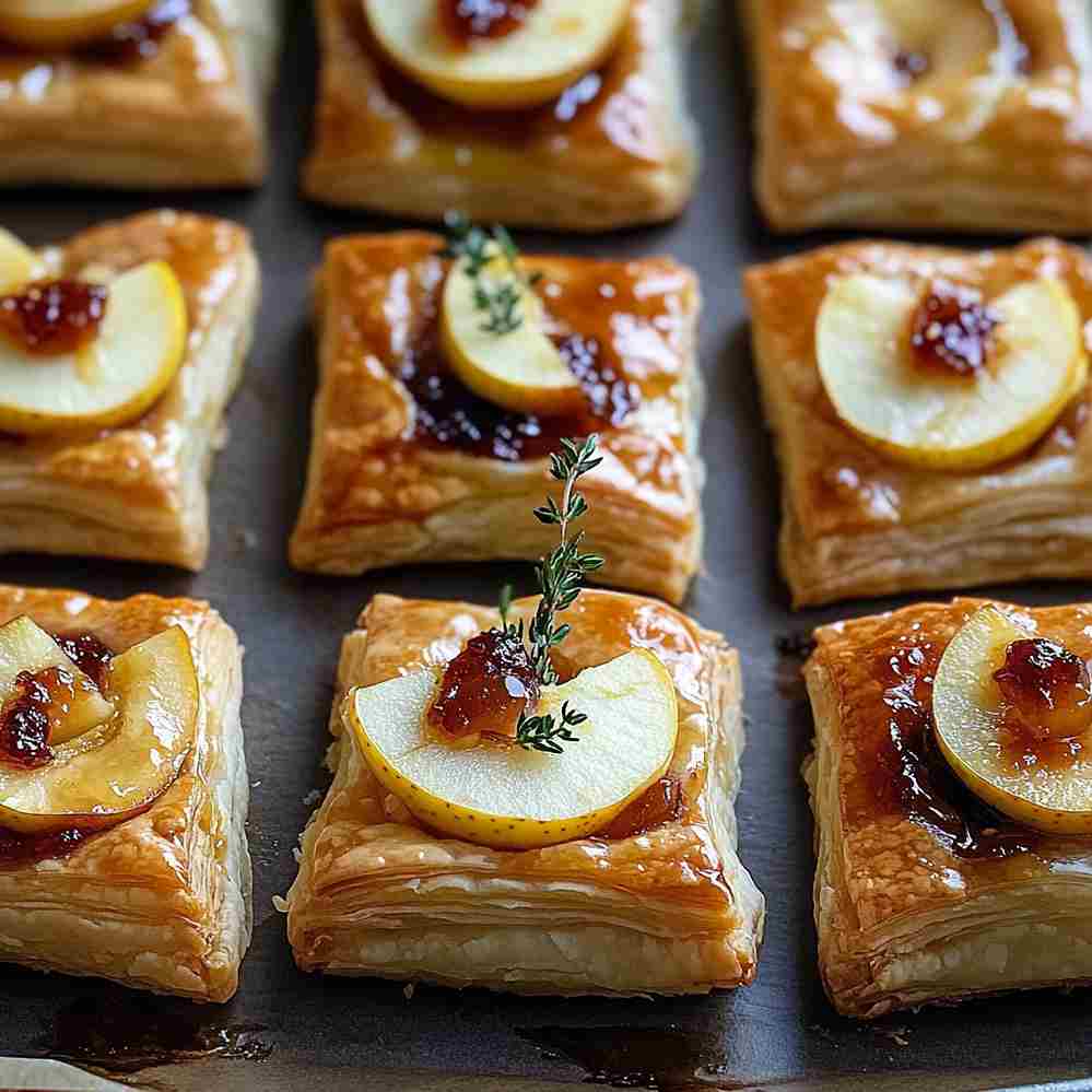 Apple and Brie Puff Pastry Bites