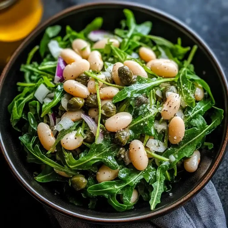 Arugula White Bean Salad with Capers