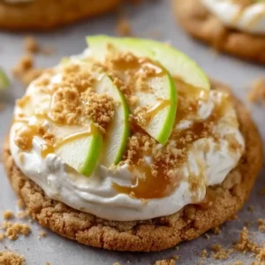 Caramel Crumbl Apple Cookies – Delicious Fall Recipe