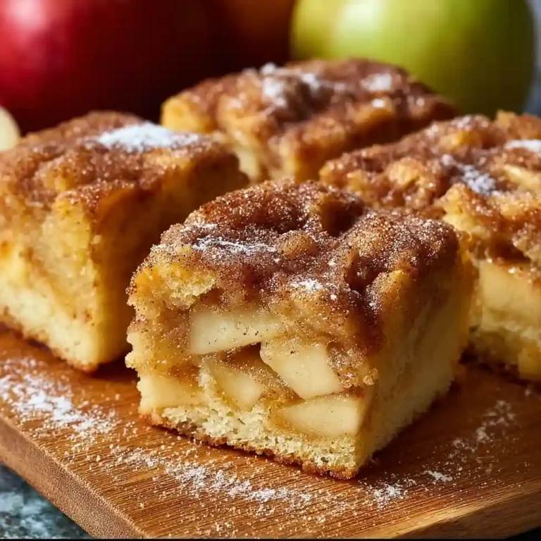 Cinnamon Apple Fritter Cake