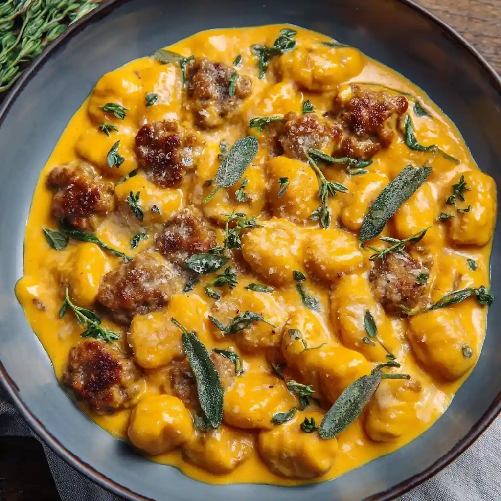 Creamy Pumpkin Gnocchi