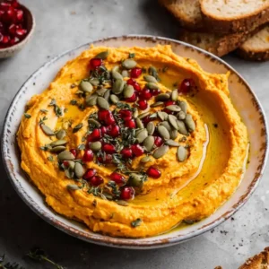 Creamy Pumpkin Hummus – Easy Recipe in 10 Minutes