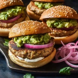 The Best Guacamole Turkey Burger