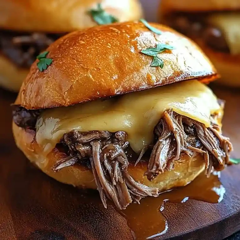 Hearty Slow Cooker French Dip Sandwiches