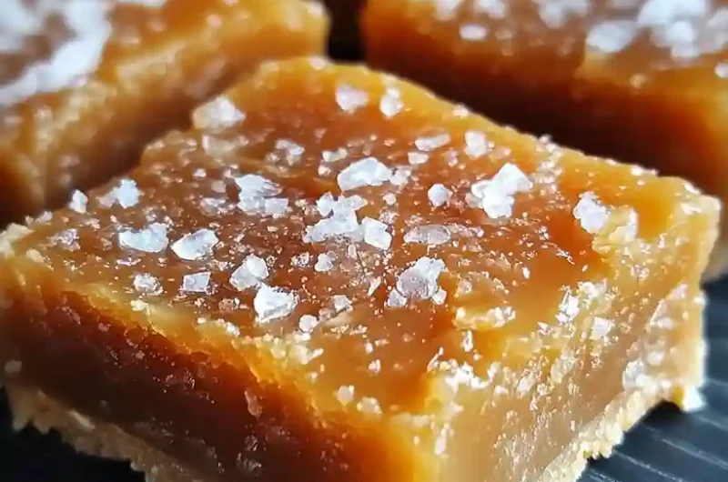 Irresistible Salted Caramel Butter Bars