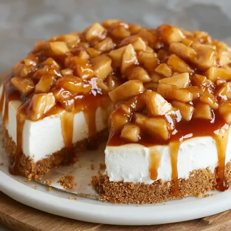 No-Bake Apple Pie Cheesecake