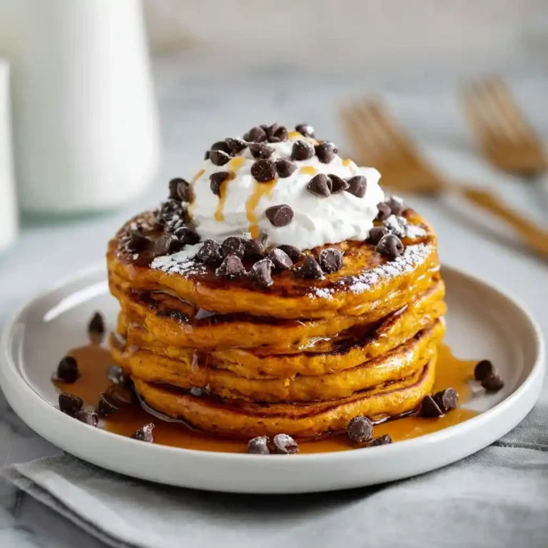 Pumpkin Chocolate Chip Pancakes