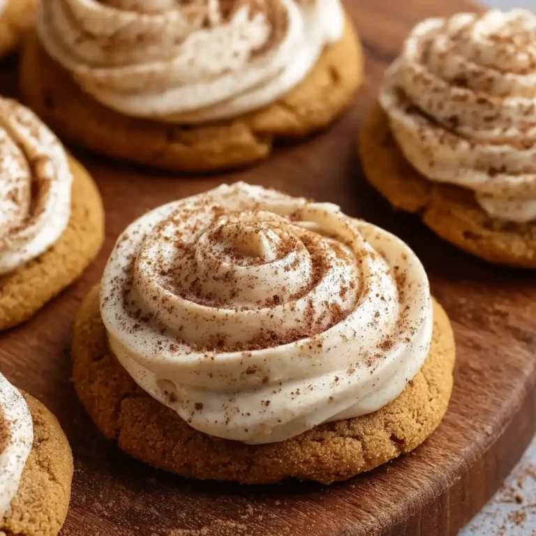 Pumpkin Cookies with Cinnamon Frosting
