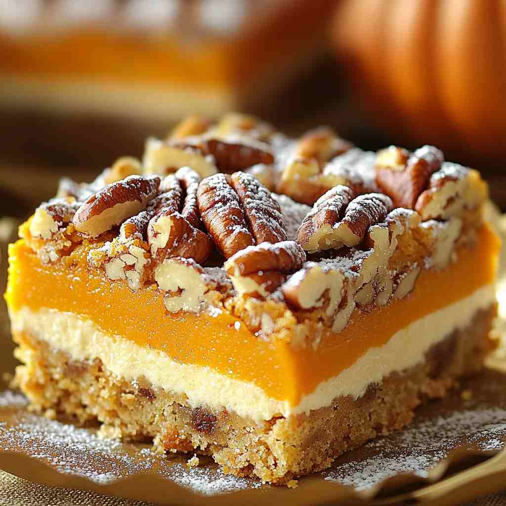 Pumpkin Crunch Cake Bars