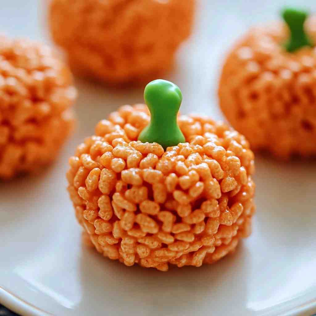 Pumpkin Rice Krispie Treats