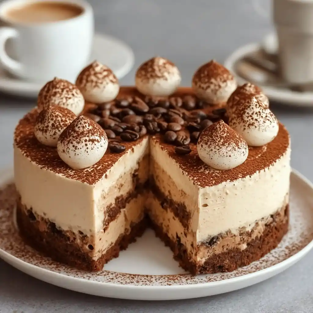 Tiramisu Cold Brew Coffee Cheesecake