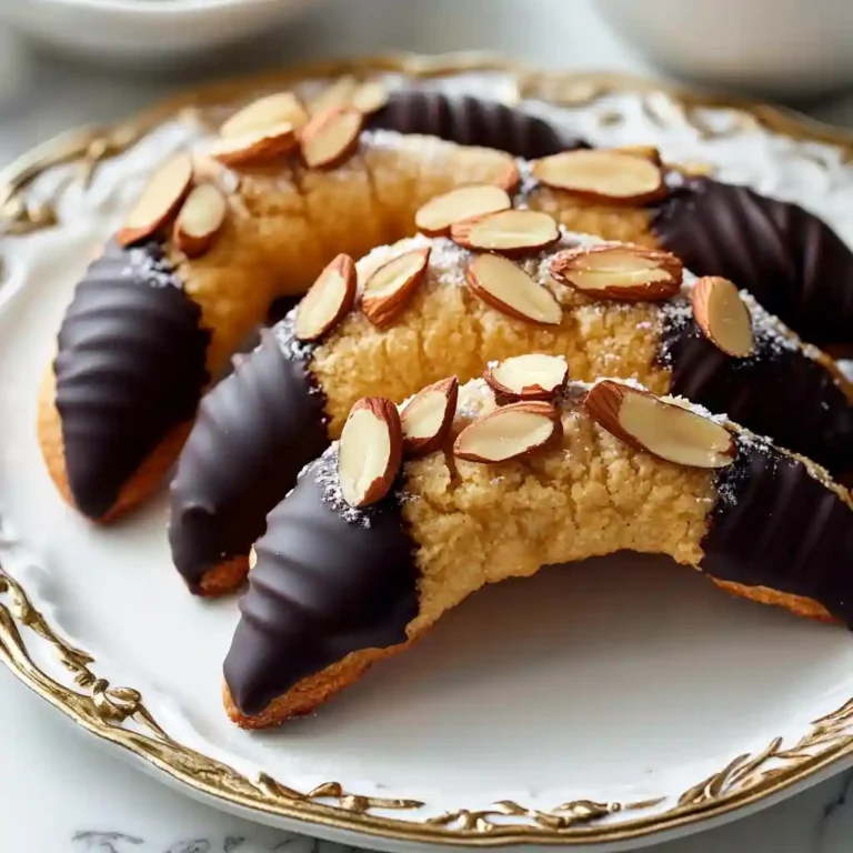 Traditional German Almond Horns