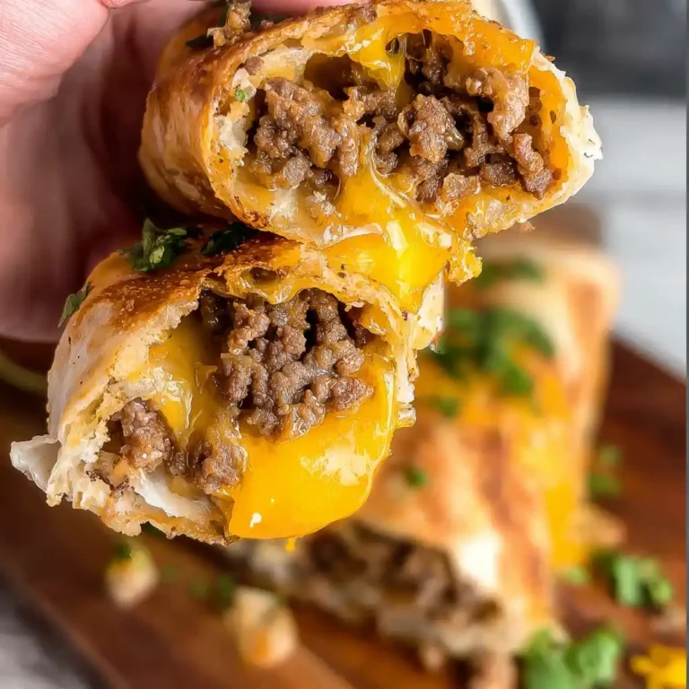 Beef and Cheese Chimichangas