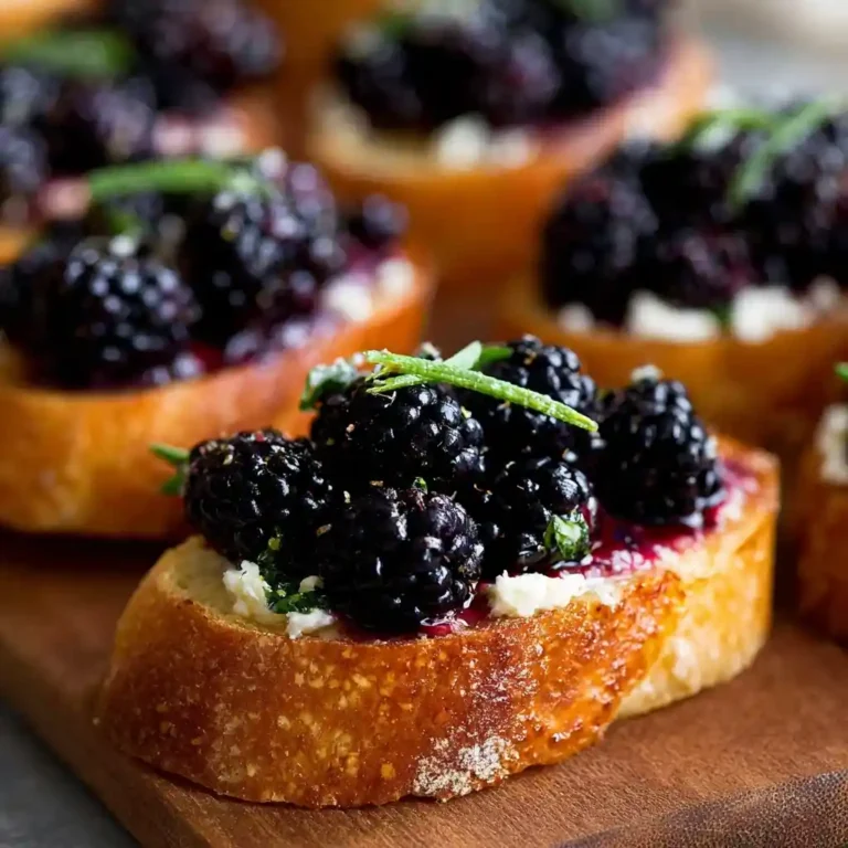 Blackberry Goat Cheese Crostini Recipe