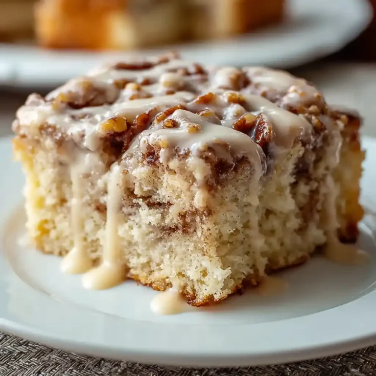 Butter Pecan Praline Poke Cake