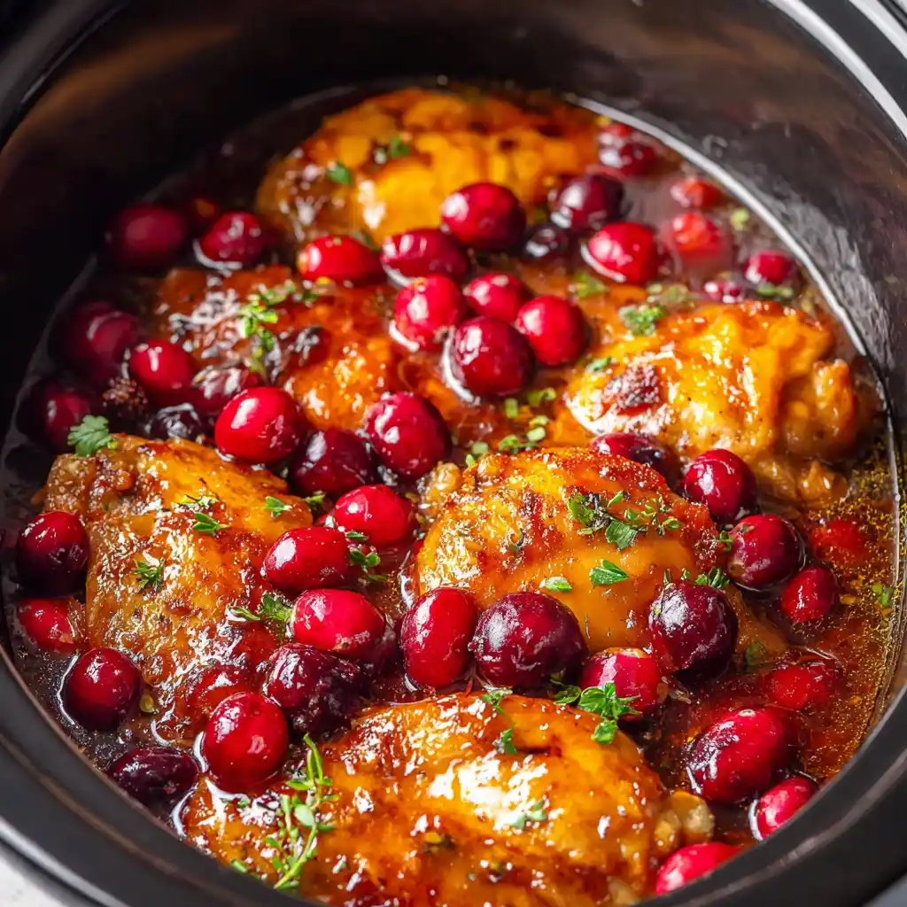 Crockpot Cranberry Apricot Chicken
