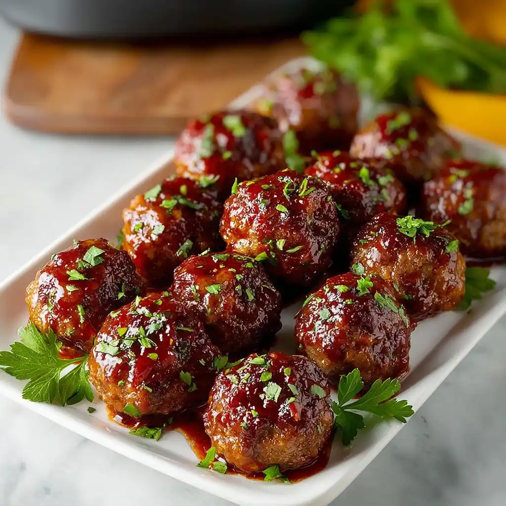 Crockpot Sweet Chili Meatballs