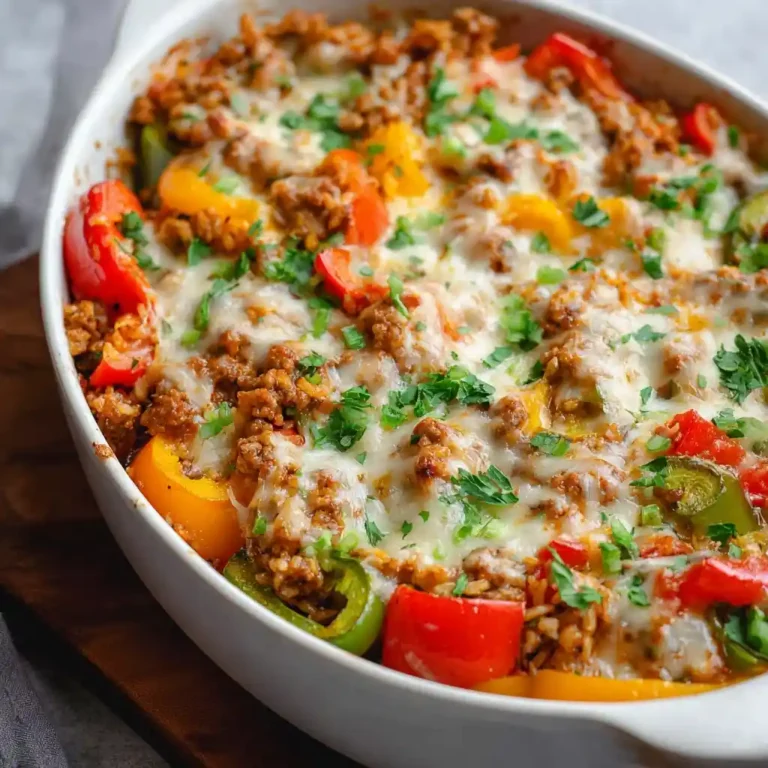 Easy One-Pan Stuffed Pepper Casserole