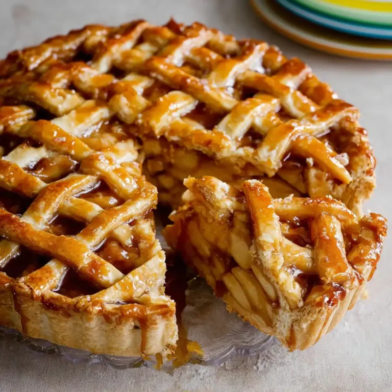 Easy Salted Caramel Apple Tart
