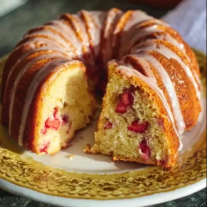 Fresh Strawberry Bundt Cake – Moist, Sweet & Stunning
