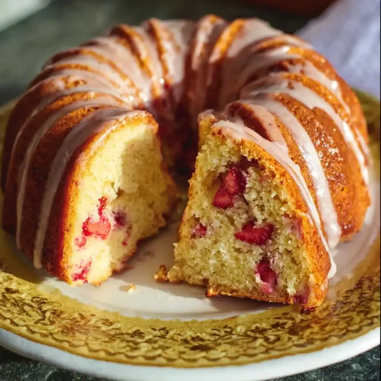 Fresh Strawberry Bundt Cake