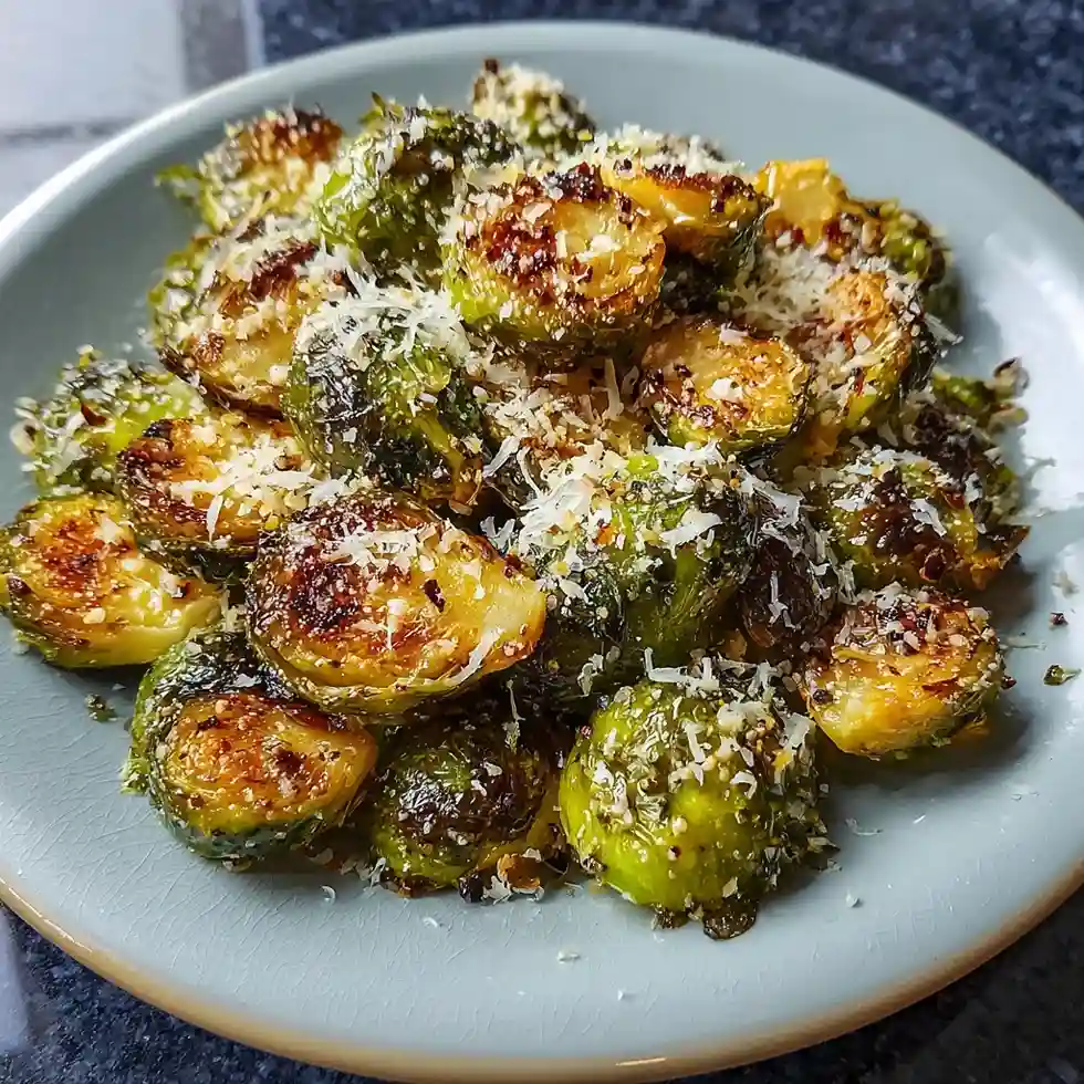 Garlic Parmesan Brussels Sprouts
