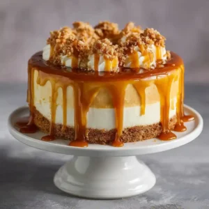 Golden caramel cake