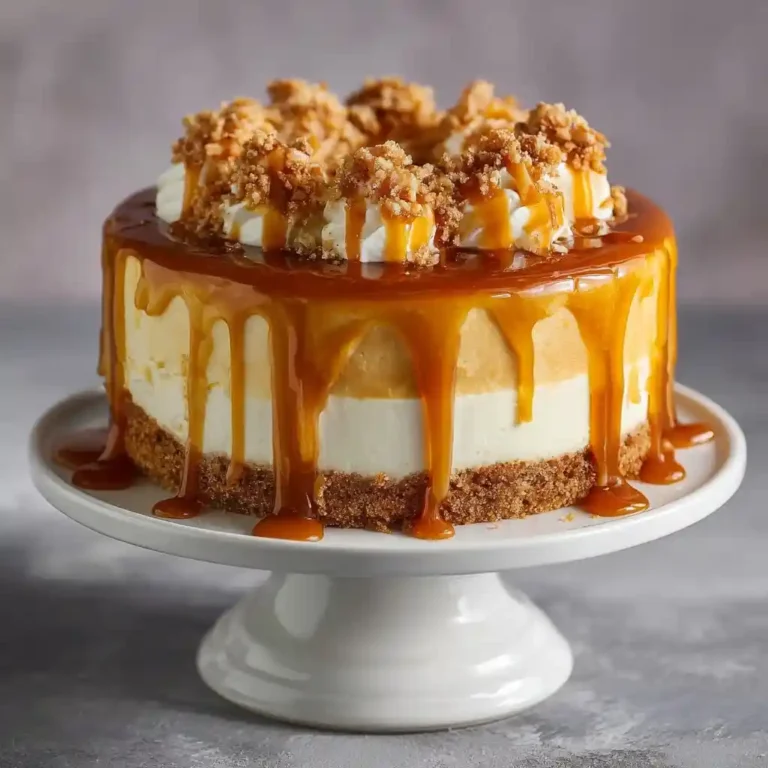 Golden caramel cake