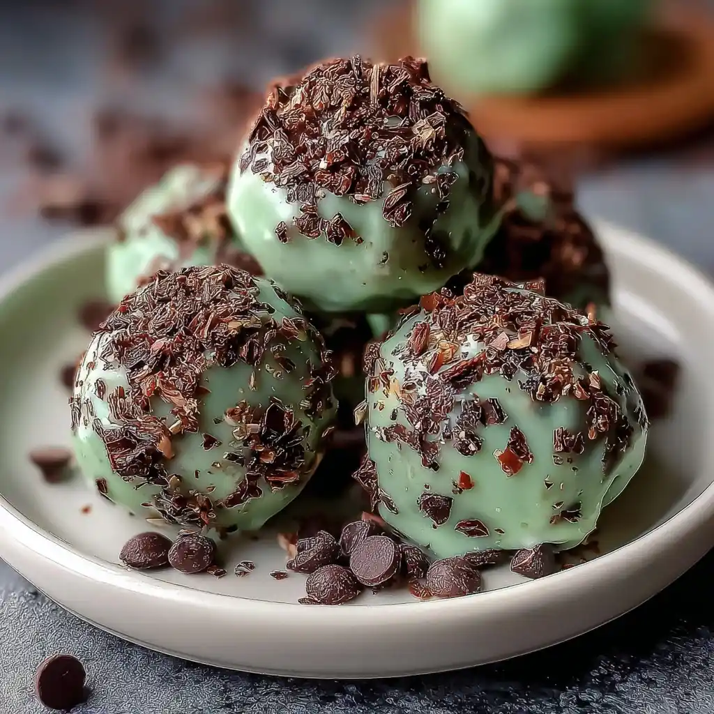 Mint Chocolate Protein Balls