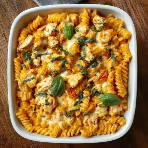No-Boil Baked Chicken Pasta – Easy, Cheesy & Family-Friendly