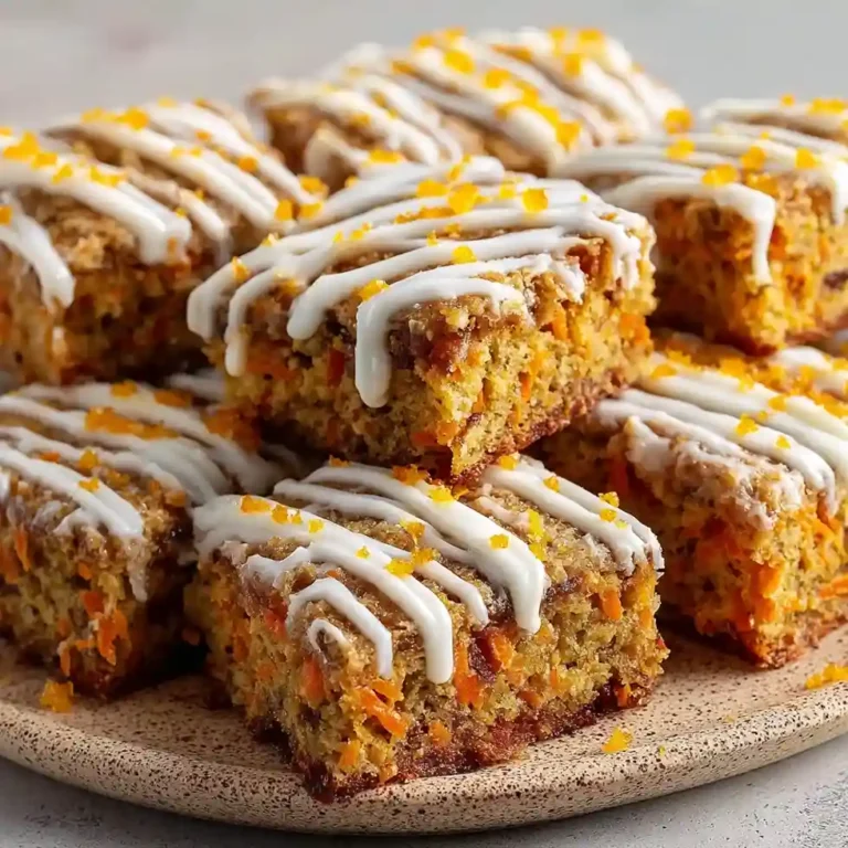 No Sugar Cottage Cheese Carrot Cake Bars