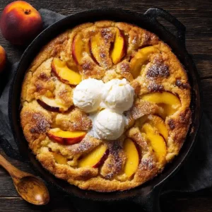 Old-Fashioned Peach Cobbler – Sweet, Juicy & Homemade