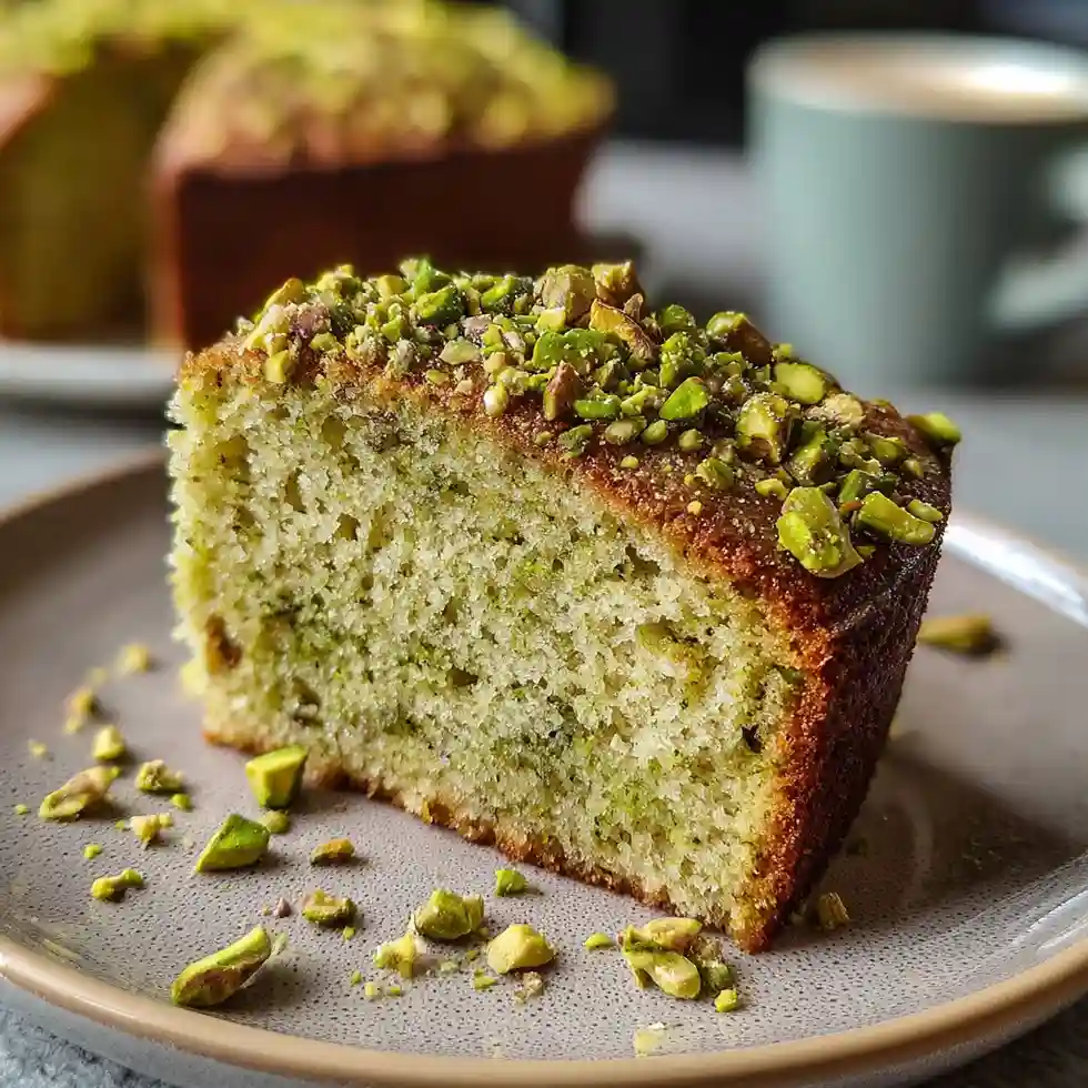Pistachio Olive Oil Cake