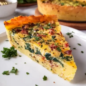 Potato Crust Quiche – Crispy, Cheesy & Perfect for Brunch
