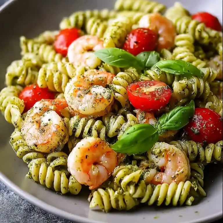 Shrimp Pesto Pasta Salad