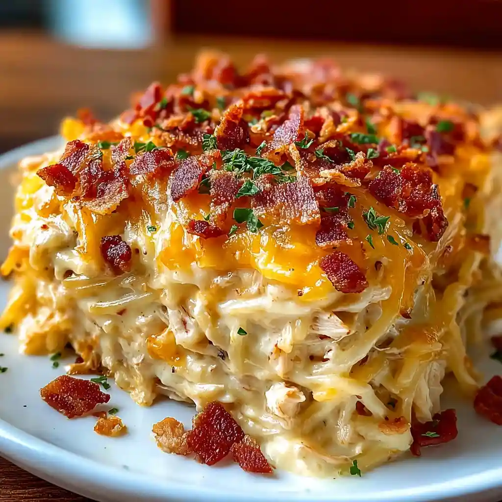 Southern Cheesy Chicken Spaghetti Casserole Bliss