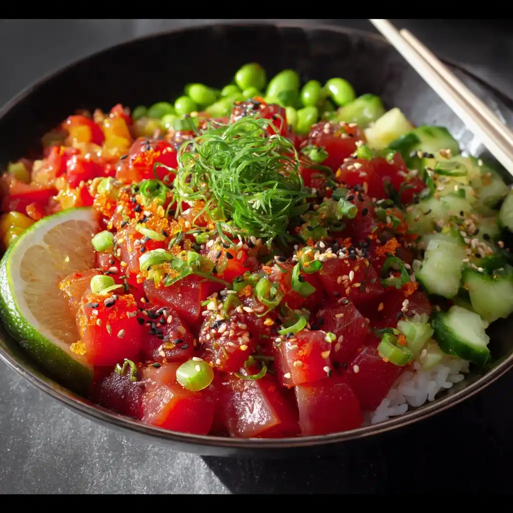 Spicy Tuna Poke Bowls